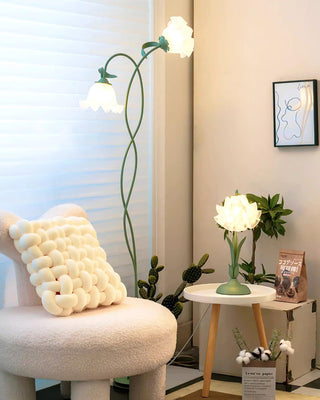 Artistic Floor Lamp, Calla Flower Design