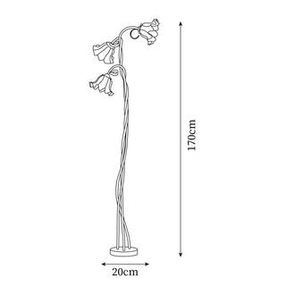 Artistic Floor Lamp, Calla Flower Design