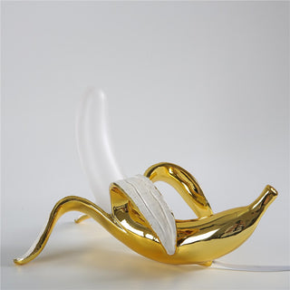 Art Deco Table Lamps, Banana-Themed Design