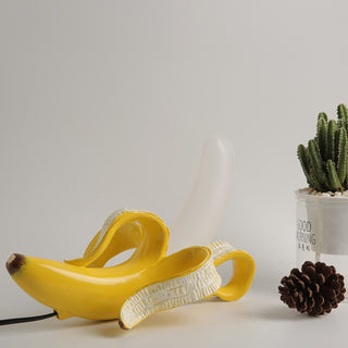 Art Deco Table Lamps, Banana-Themed Design