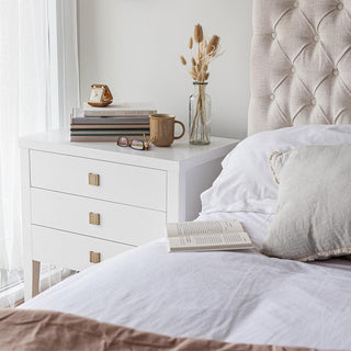New White Nightstand Camille