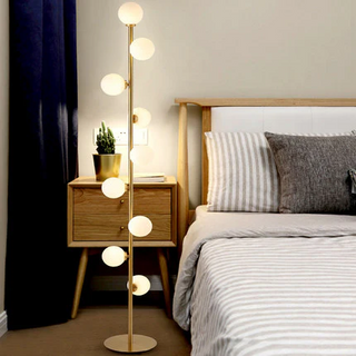 Nordic Style Glass Floor Lamp, Sleek Design