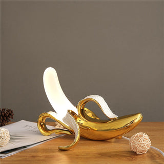 Art Deco Table Lamps, Banana-Themed Design