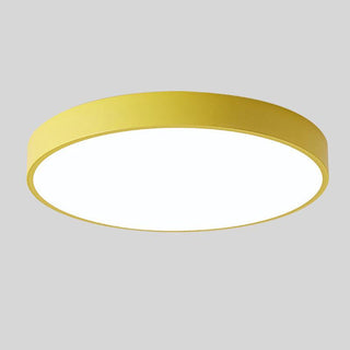 Nordic Circular Ceiling Light, Wooden Design