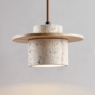 Natural Stone Pendant Light, Rustic Chic