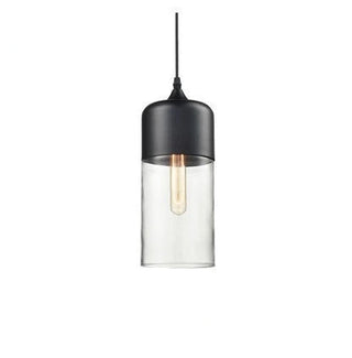 Chic Pendant Light, Glass and Wood Design