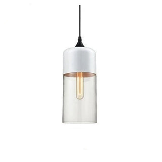 Chic Pendant Light, Glass and Wood Design