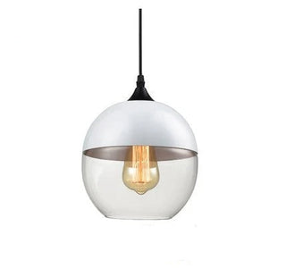 Chic Pendant Light, Glass and Wood Design