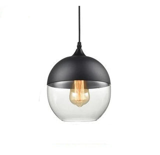 Chic Pendant Light, Glass and Wood Design