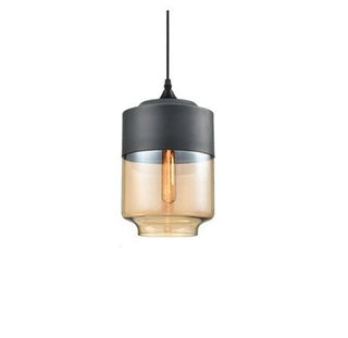 Chic Pendant Light, Glass and Wood Design