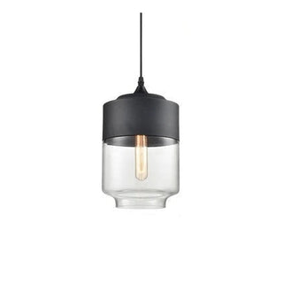 Chic Pendant Light, Glass and Wood Design