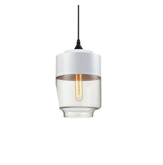 Chic Pendant Light, Glass and Wood Design