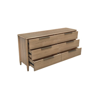 Kamelia 6 Drawer Dresser - Sand