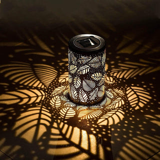 Radiant Leaf Lantern Set, Illuminated Design