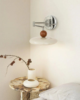 Contemporary Swing Arm Wall Lamp, Adjustable Design