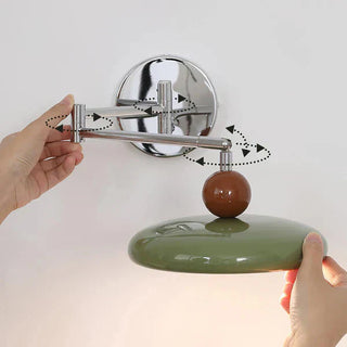 Contemporary Swing Arm Wall Lamp, Adjustable Design