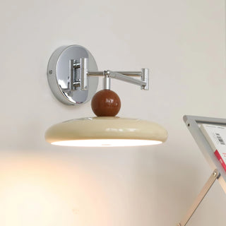Contemporary Swing Arm Wall Lamp, Adjustable Design