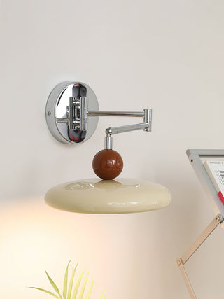 Contemporary Swing Arm Wall Lamp, Adjustable Design