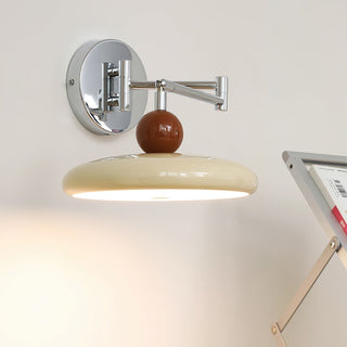 Contemporary Swing Arm Wall Lamp, Adjustable Design