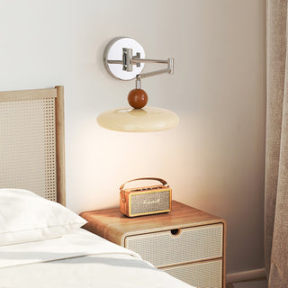 Contemporary Swing Arm Wall Lamp, Adjustable Design