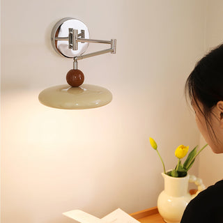 Contemporary Swing Arm Wall Lamp, Adjustable Design