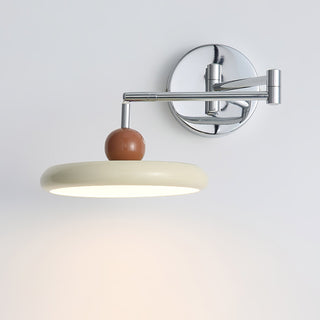 Contemporary Swing Arm Wall Lamp, Adjustable Design