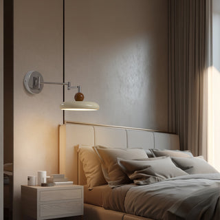 Contemporary Swing Arm Wall Lamp, Adjustable Design