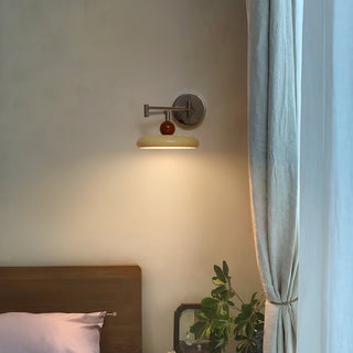 Contemporary Swing Arm Wall Lamp, Adjustable Design