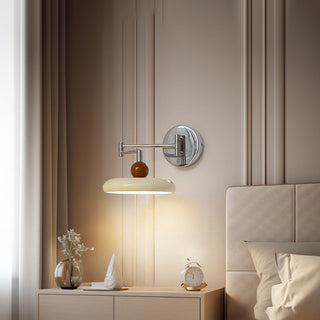 Contemporary Swing Arm Wall Lamp, Adjustable Design