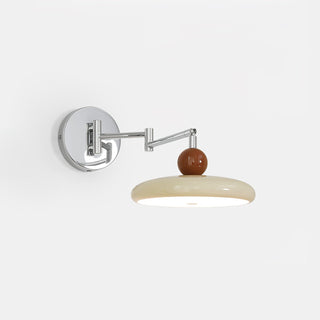 Contemporary Swing Arm Wall Lamp, Adjustable Design