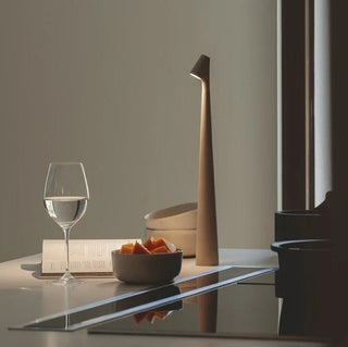 Compact portable lamp, versatile design