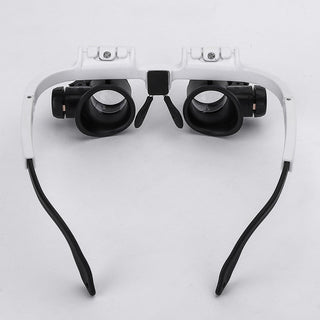 Adjustable LED Magnifying Glasses with 8x, 15x, and 23x Magnification for Hobbies and Precision Work