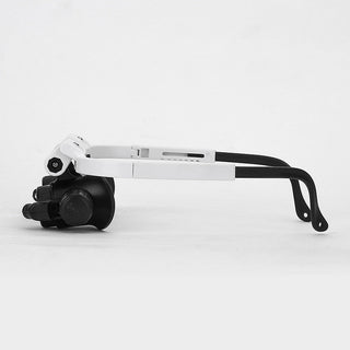 Adjustable LED Magnifying Glasses with 8x, 15x, and 23x Magnification for Hobbies and Precision Work