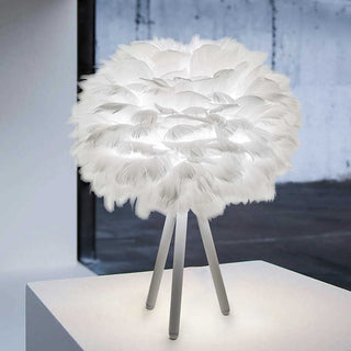Dimmable Feather Table Lamp, Elegant Design