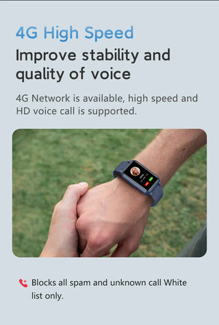 Anti-fall smart watch for seniors - 4G medical alarm with GPS and SOS