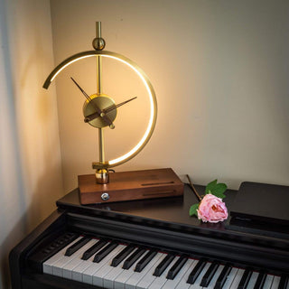 Stylish Lamp Clock with Charging Functionality