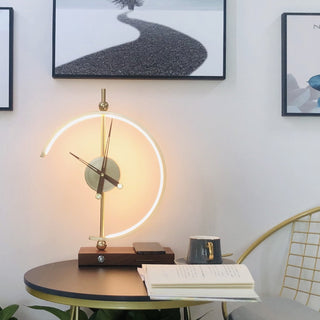 Stylish Lamp Clock with Charging Functionality