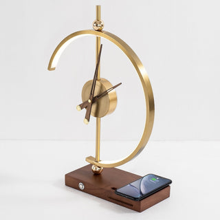 Stylish Lamp Clock with Charging Functionality