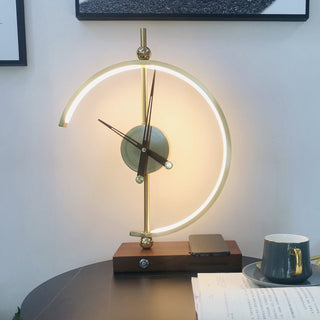 Stylish Lamp Clock with Charging Functionality