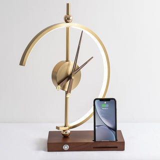Stylish Lamp Clock with Charging Functionality