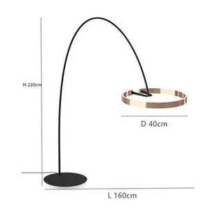 Scandinavian LED Floor Lamp, Modern Design