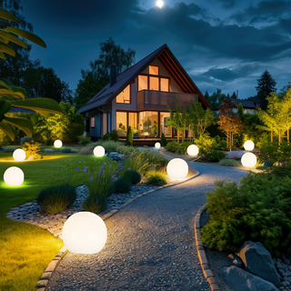 Solar Powered Garden Light, Decorative Sphere