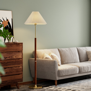 Contemporary Floor Lamp, Rice Paper Design