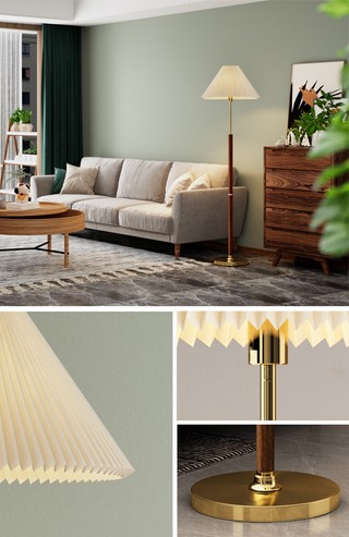 Contemporary Floor Lamp, Rice Paper Design