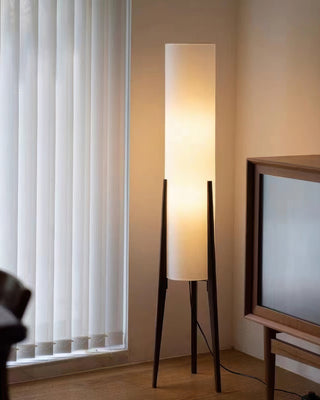 Walnut Wood Floor Lamp, Artistic Design