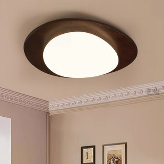 Scandinavian Style Ceiling Light, Pebble Wood Grain Design