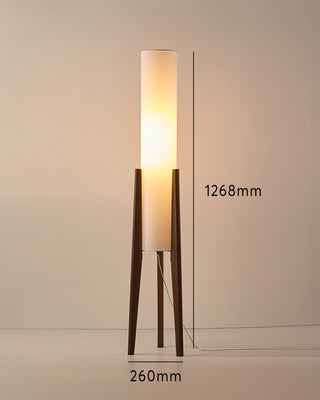 Walnut Wood Floor Lamp, Artistic Design