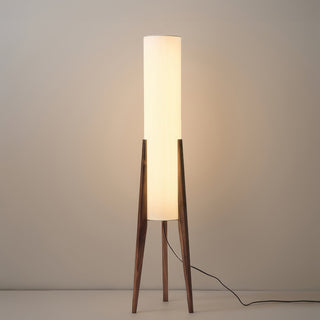 Walnut Wood Floor Lamp, Artistic Design