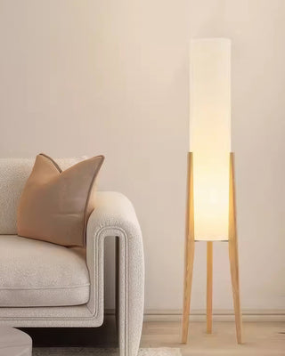 Walnut Wood Floor Lamp, Artistic Design