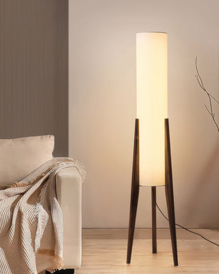 Walnut Wood Floor Lamp, Artistic Design